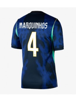 Billige Brasil Marquinhos #4 Bortedrakt VM 2026 Kortermet